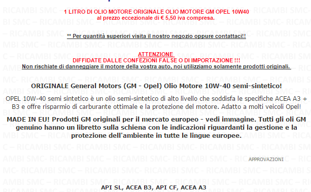OPELGM10W40